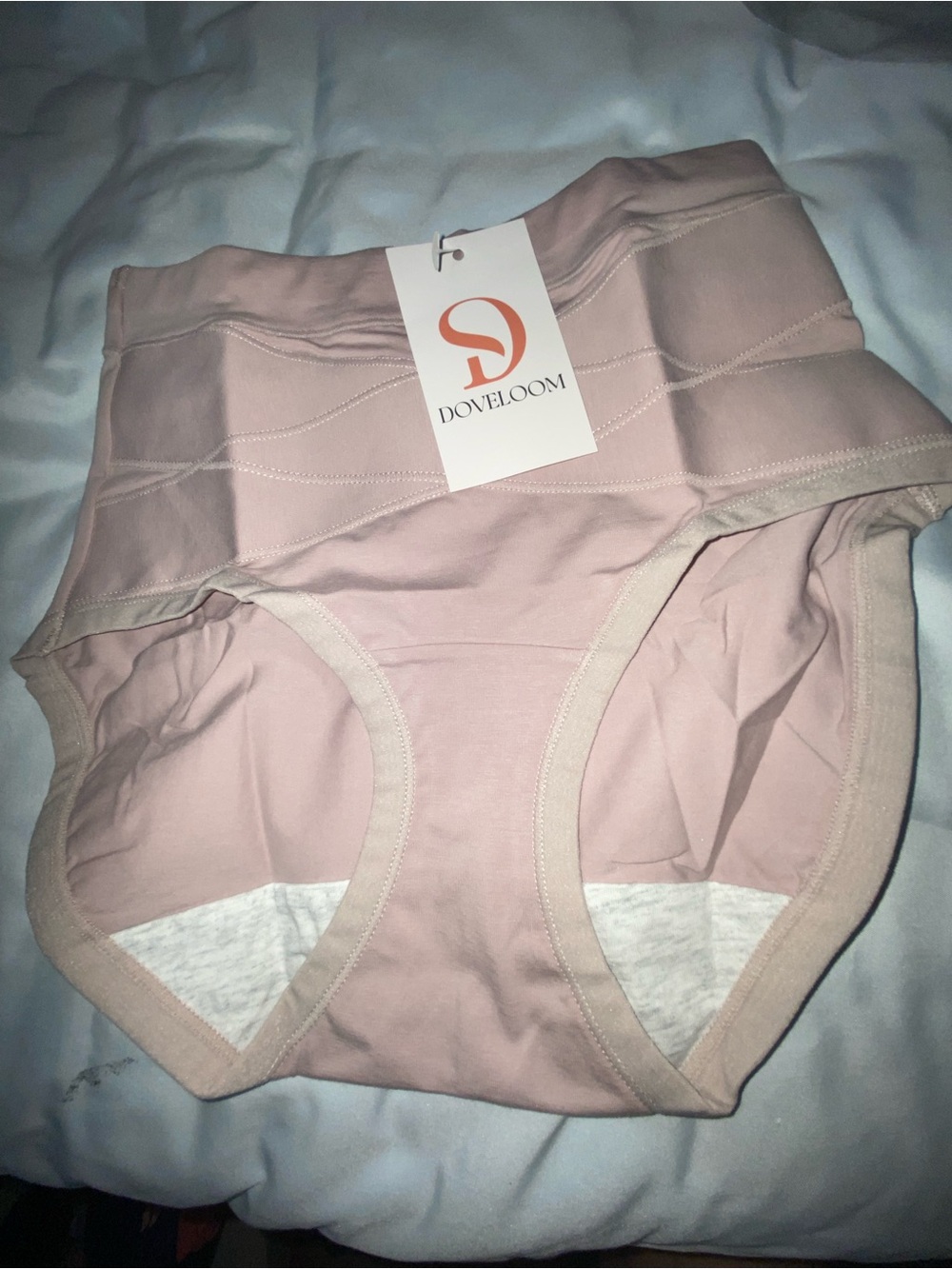 Doveloom high -Waist Shaping Briefs in Light Pink XXS